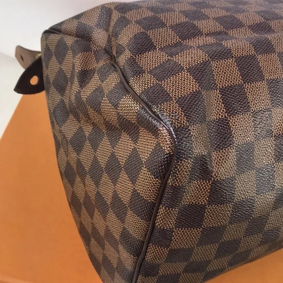 Speedy 30 damier ebene Louis Vuitton - Picture 7 of 15
